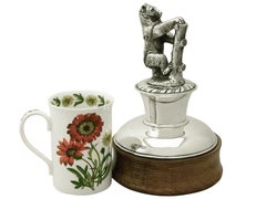 Fermacarte da scrivania per gentiluomini in argento 925