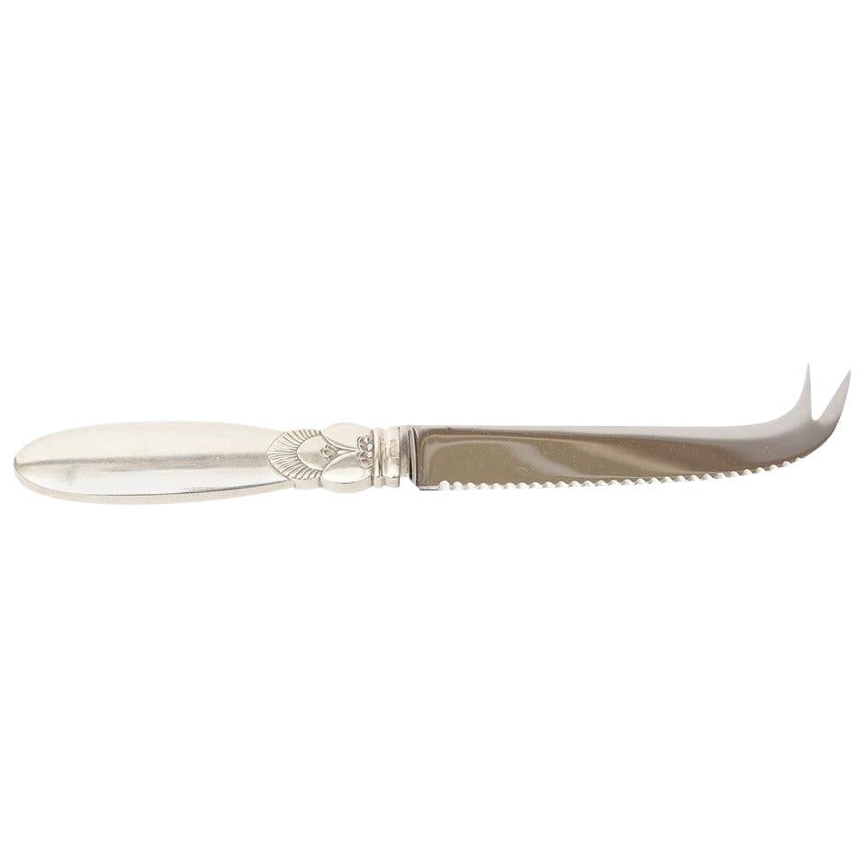 Sterling Silver Georg Jensen Cactus Serrated Cheese Knife