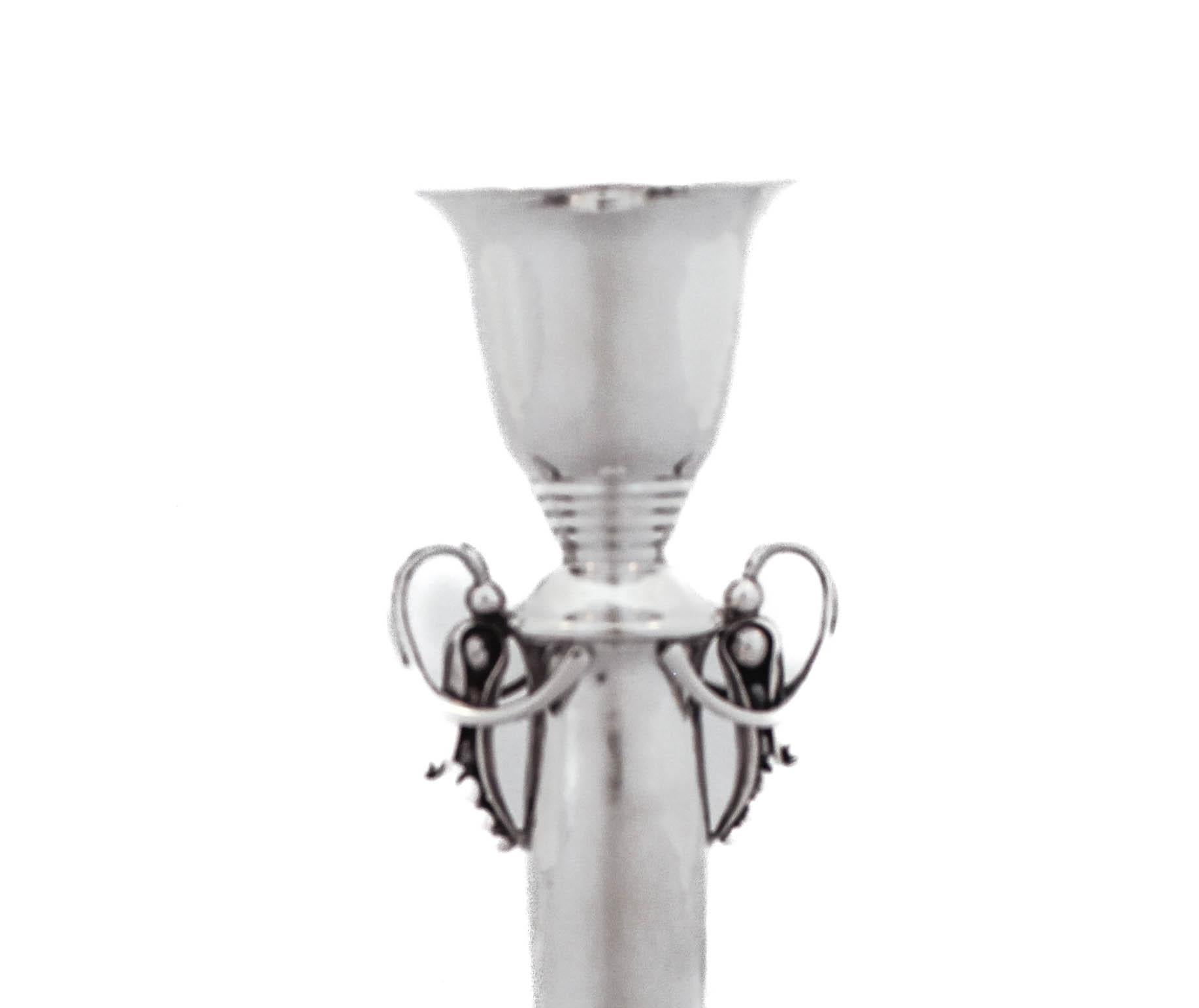 Candeleros Georg Jensen de plata de ley Estadounidense en venta