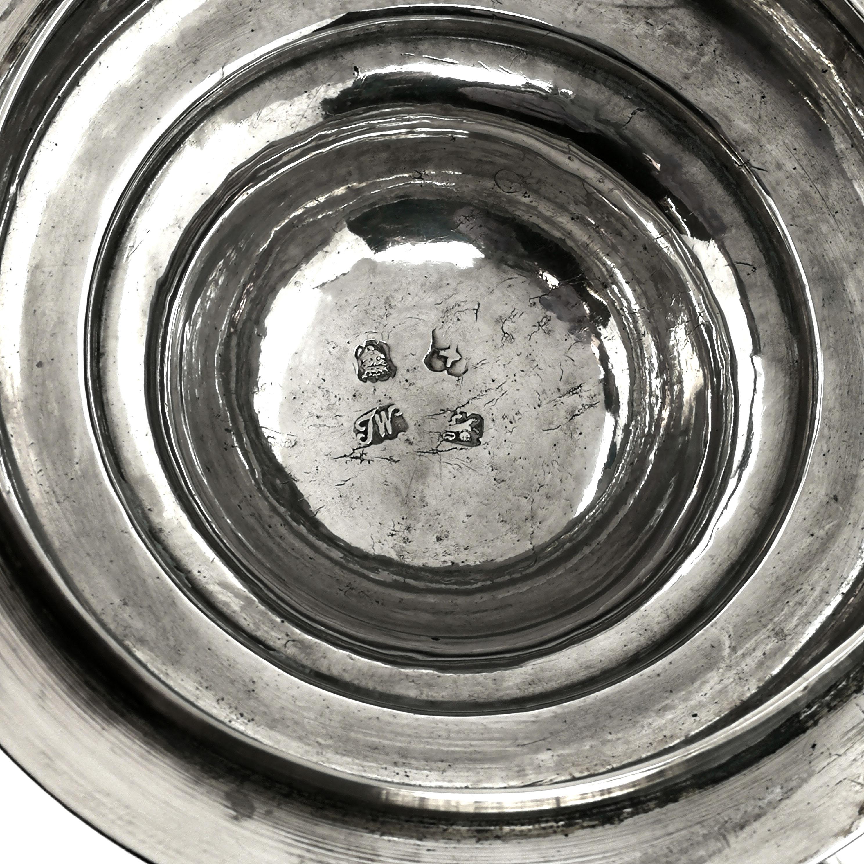Sterling Silver George II Lidded Tankard / Georgian Beer Mug, 1754 1