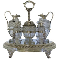 Sterling Silver George III 19th Century Cruet, London, 1808, Burwash & Sibley