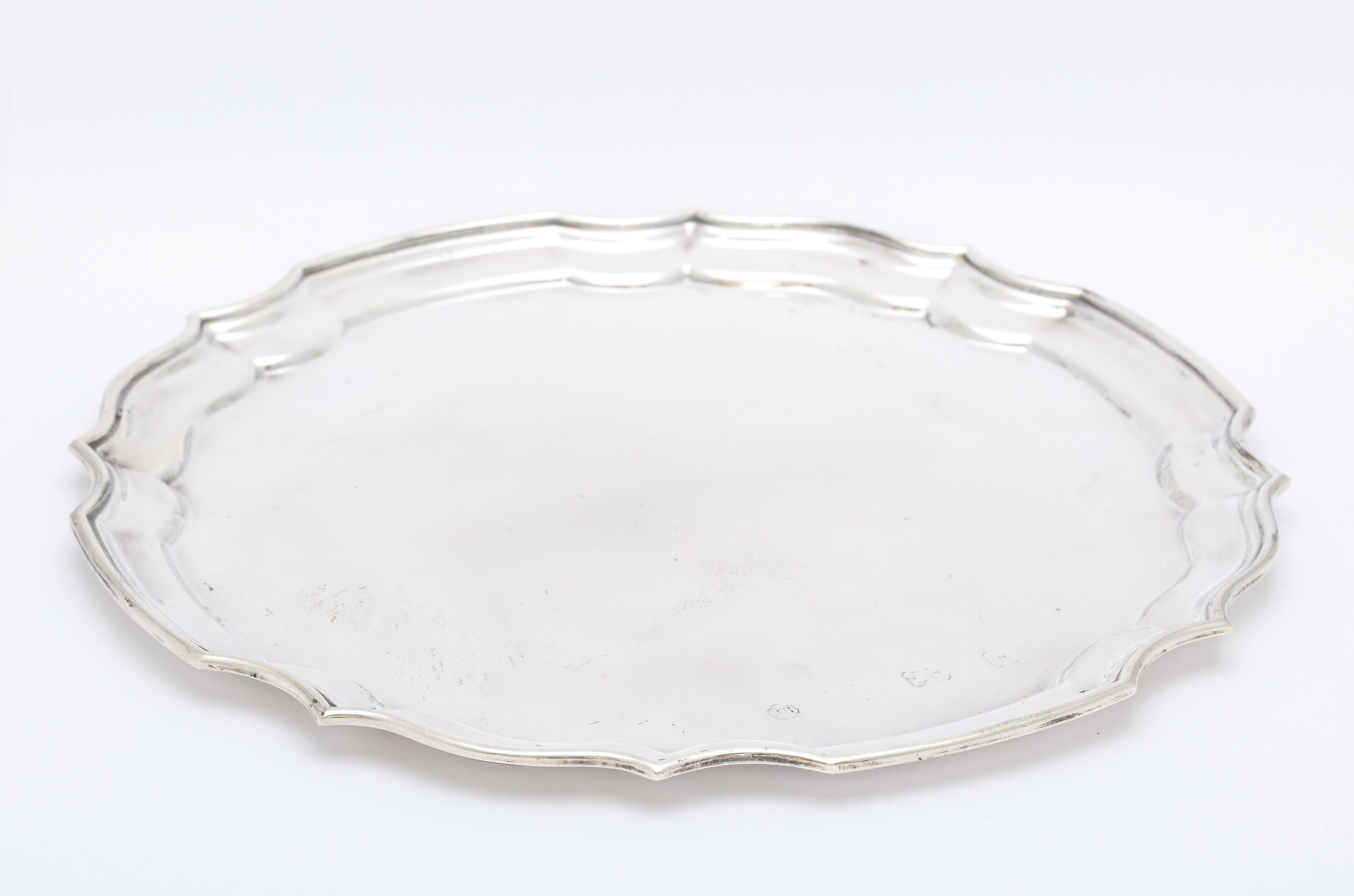 English  Sterling Silver George III-Style Salver/Tray
