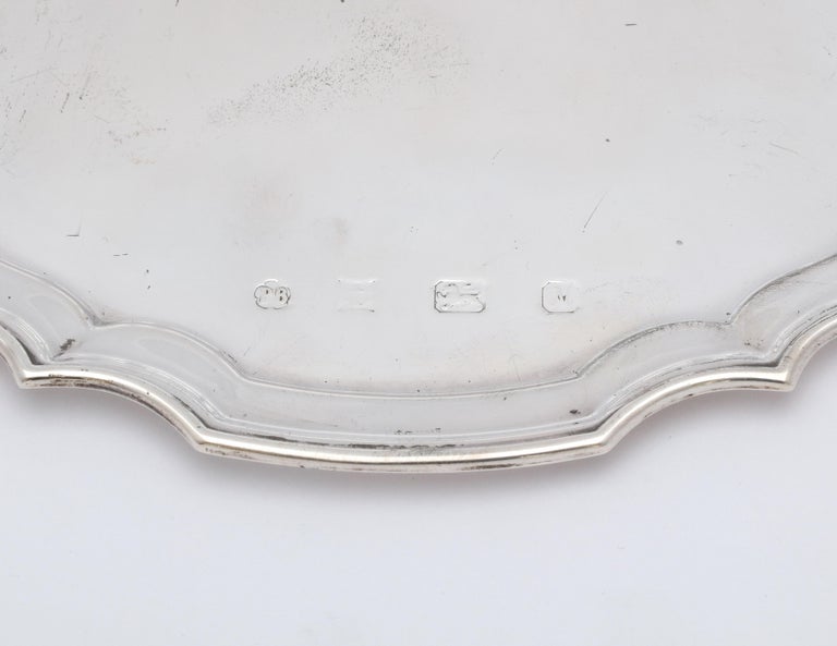  Sterling Silver George III-Style Salver/Tray For Sale 2