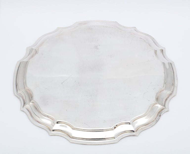  Sterling Silver George III-Style Salver/Tray For Sale 3