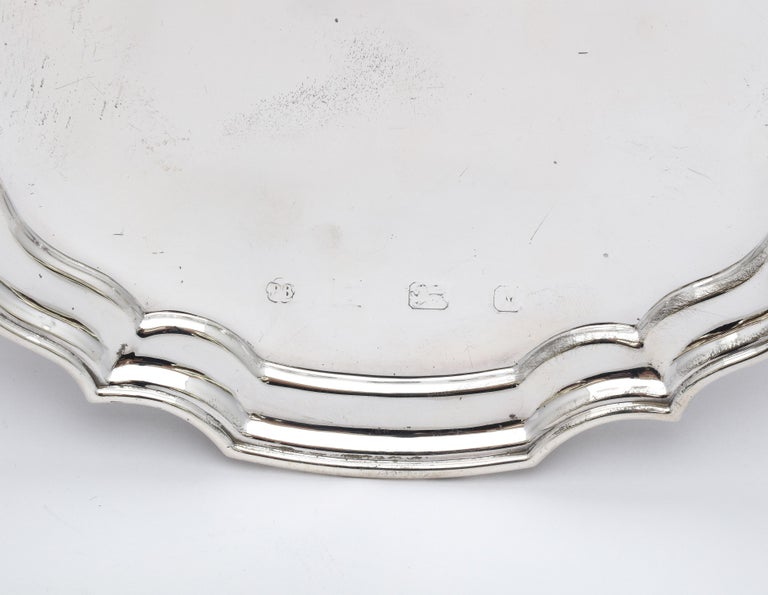  Sterling Silver George III-Style Salver/Tray For Sale 4