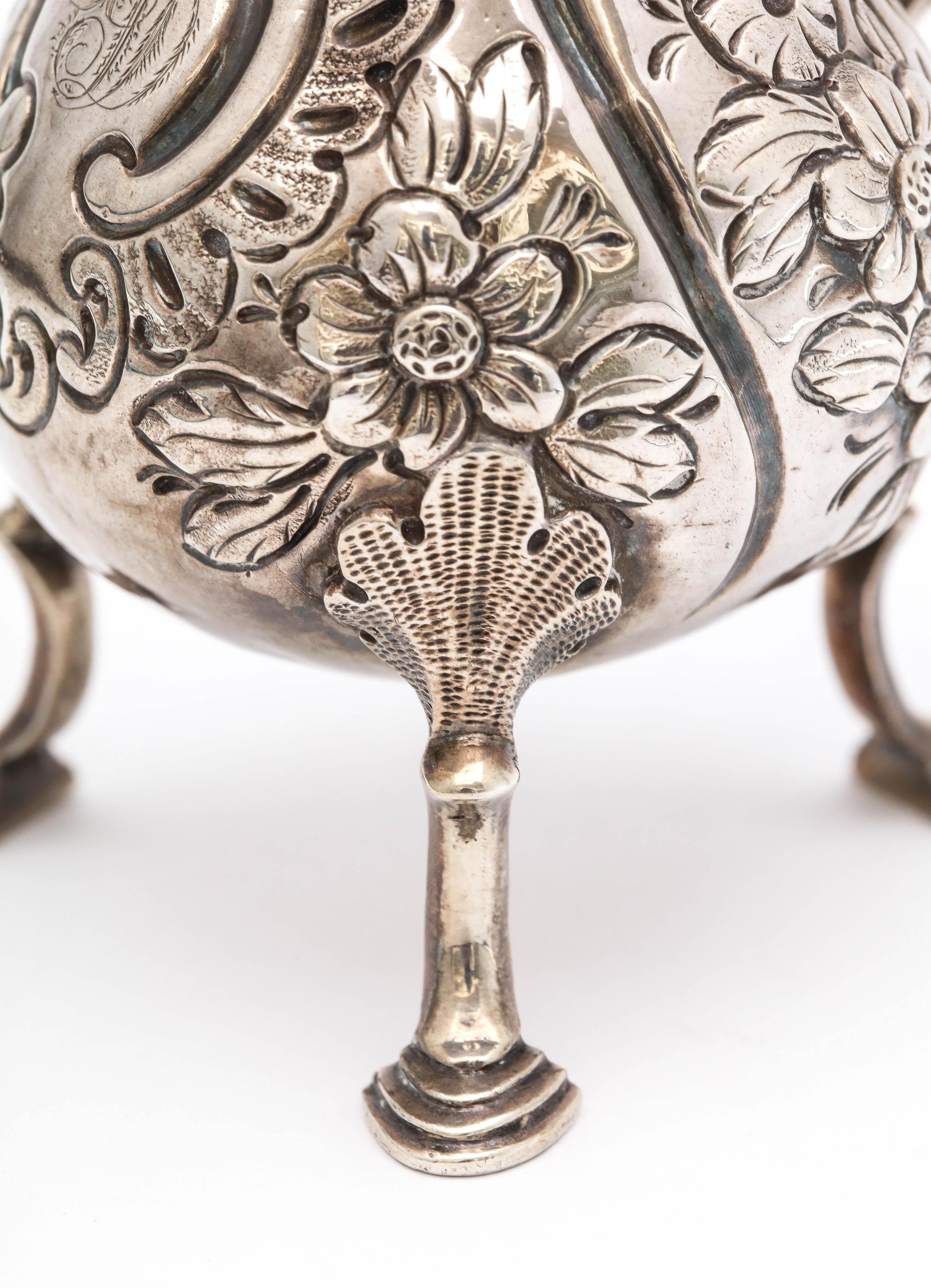 Mid-18th Century Sterling Silver Georgian 'George II' Footed Cream Jug by John Muns