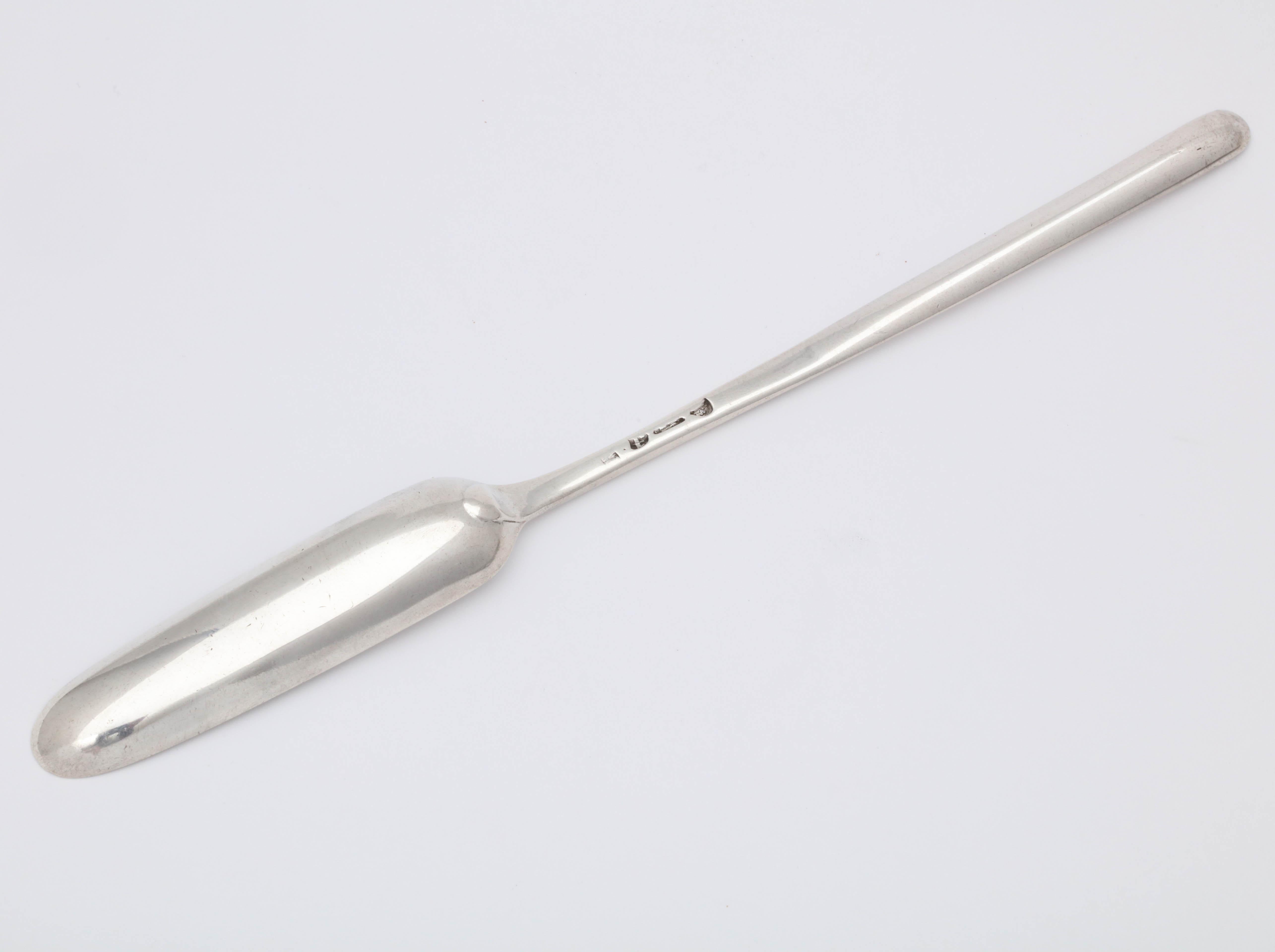 English Sterling Silver Georgian 'George III' Marrow Scoop