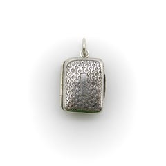 Sterling Silver Georgian Small Rectangular Vinaigrette