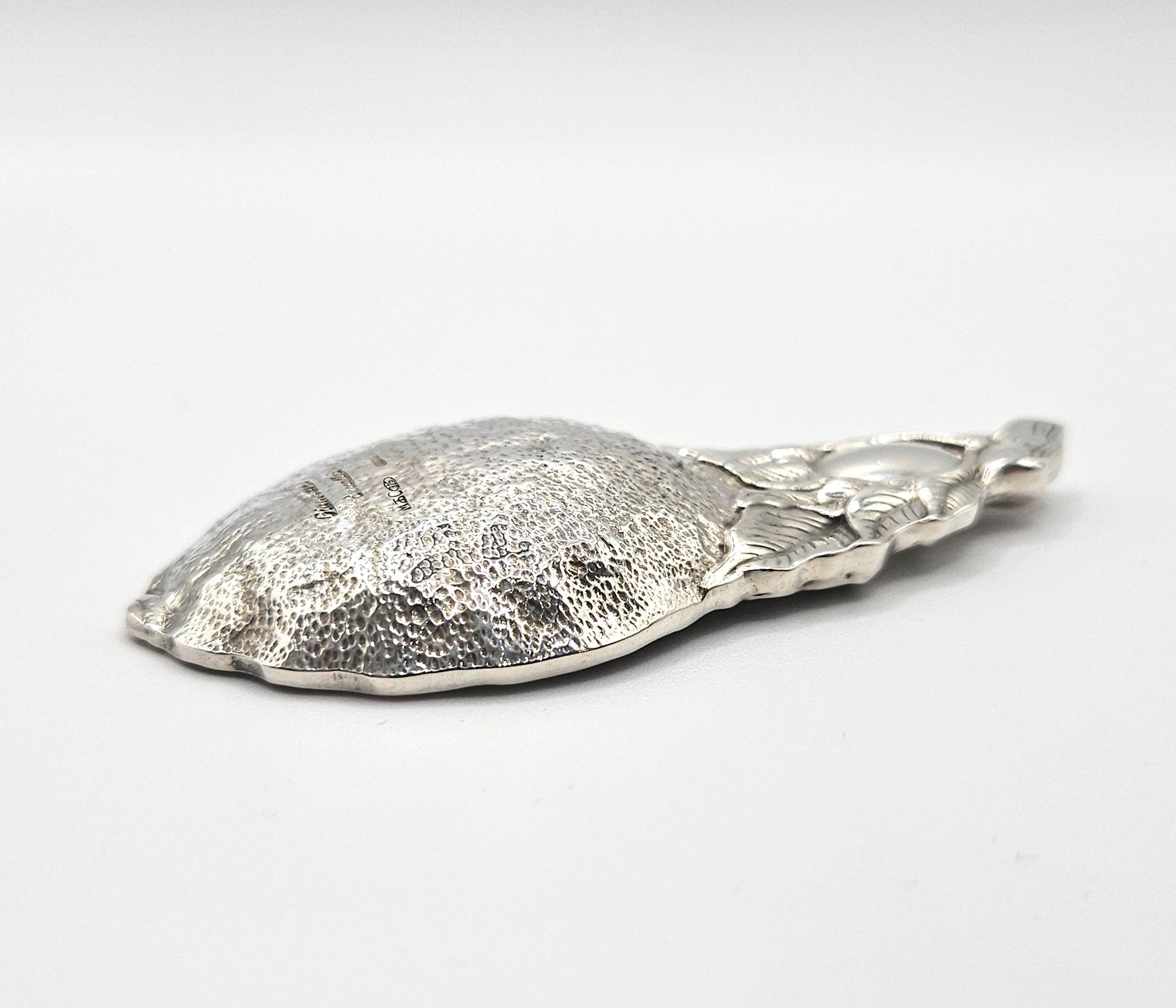 Cuchara de té Gianmaria Buccellati Sicilia de plata de ley, Bolonia 20C en venta 5