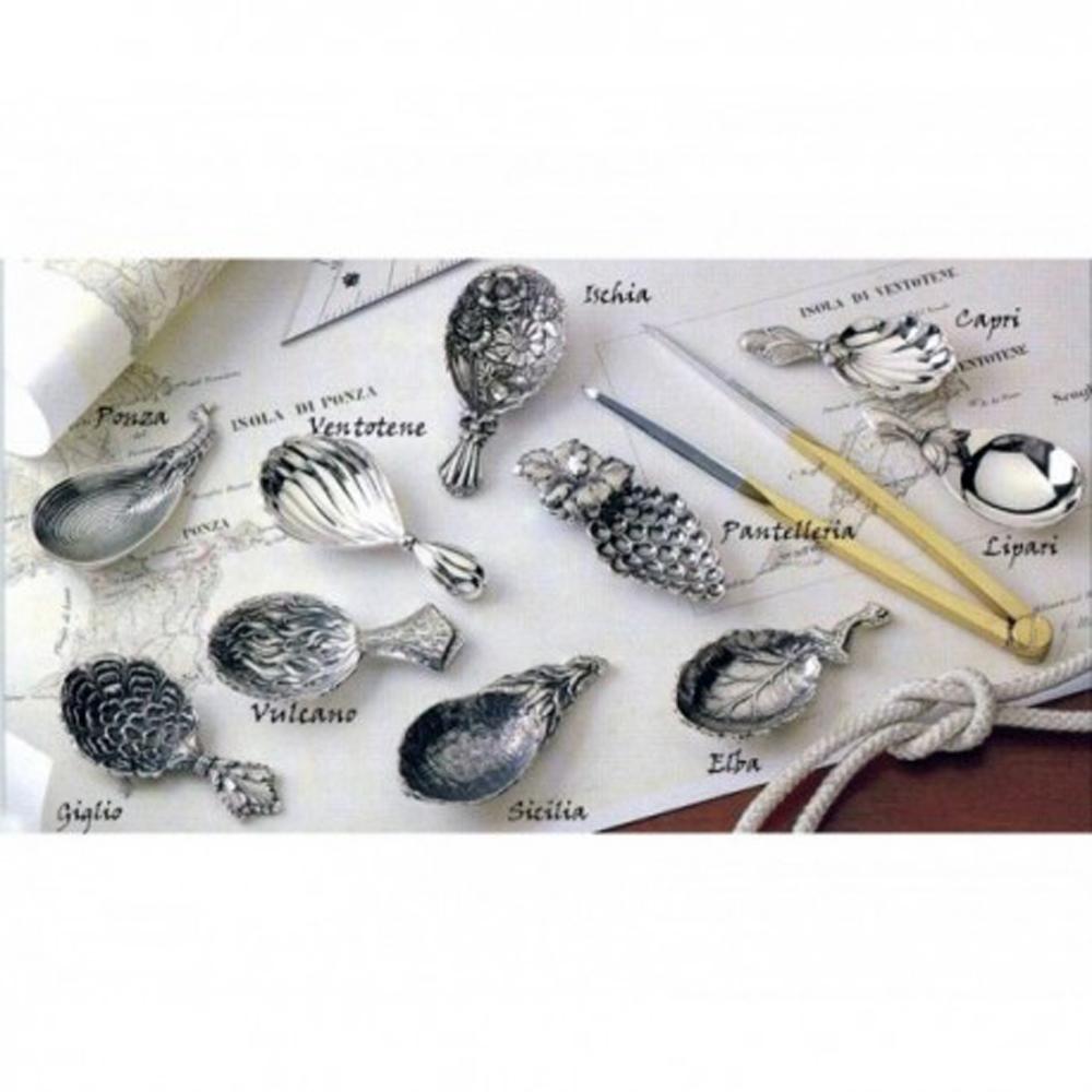 Sterling Silver Gianmaria Buccellati Vulcano Tea Caddy Spoon, Bologna, Italy 20C For Sale 8