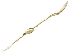 Sterling Silver Gilt Olive Straining Spoon by Gorham Manufacturing Company
