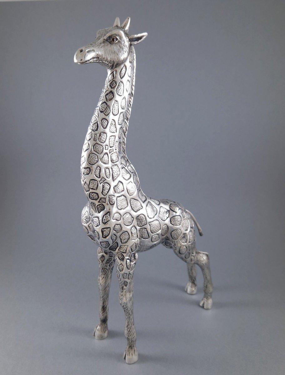 Fine XX secolo Giraffa in argento sterling in vendita