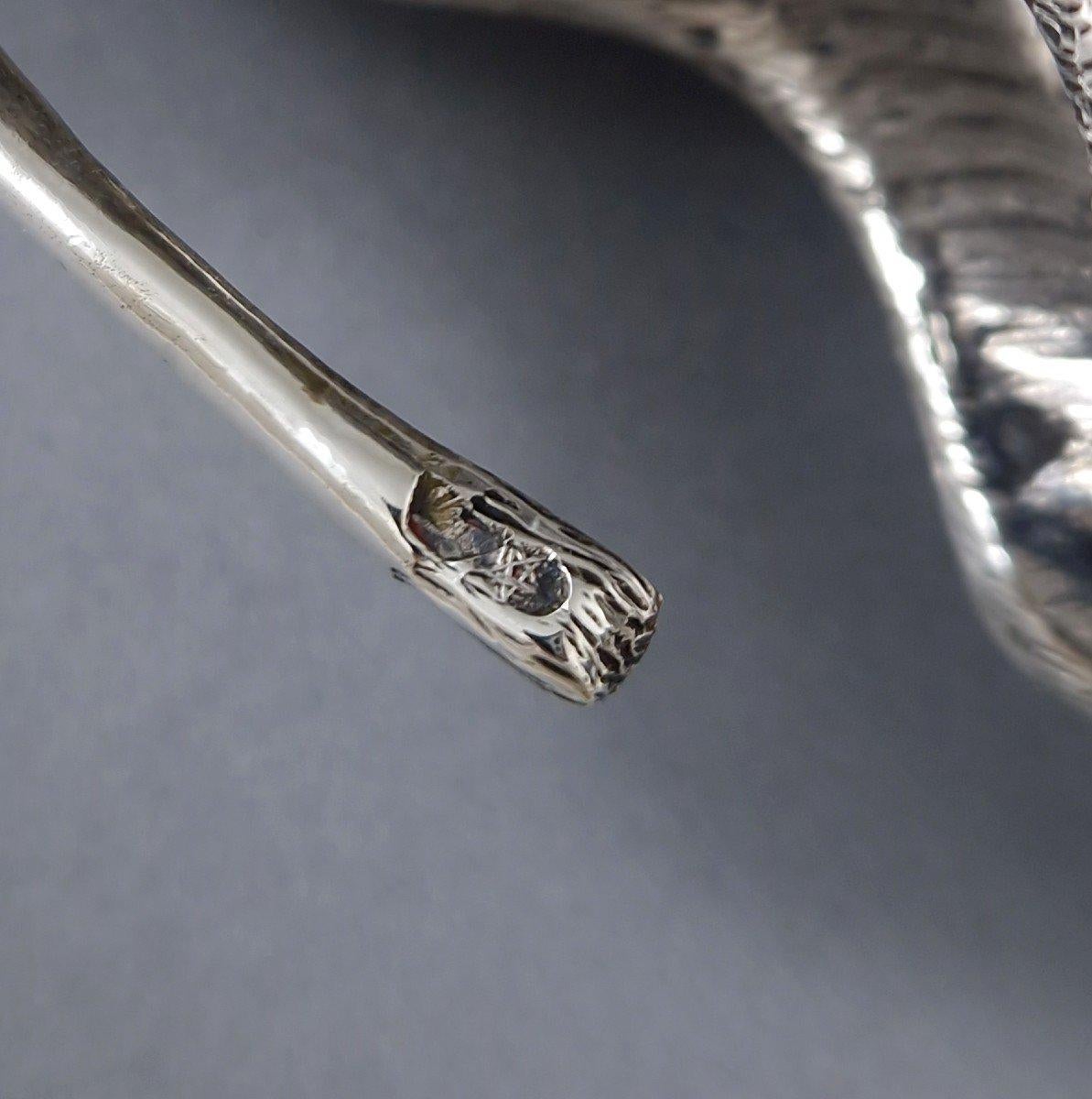 Giraffa in argento sterling in vendita 3