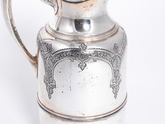 Sterling Silver Glass Insulated Thermal Pitcher Jug