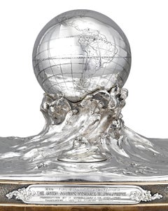 Sterling Silver Globe Inkwell Centerpiece by Tiffany & Co.
