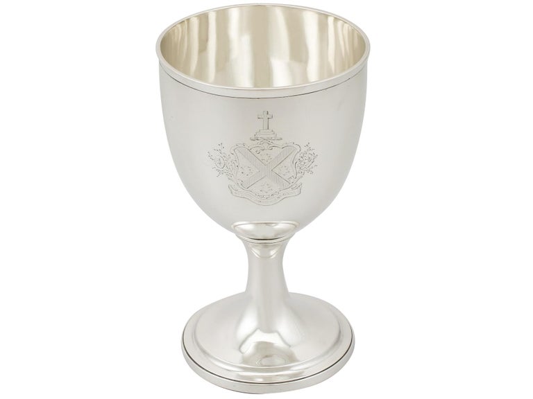 Alexander Macrae Antique Victorian 1870 Sterling Silver Goblet In Excellent Condition For Sale In Jesmond, Newcastle Upon Tyne