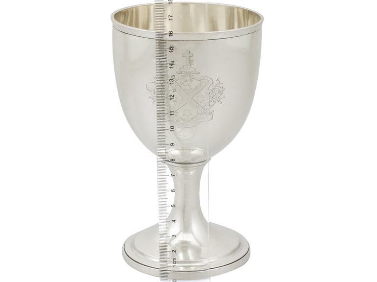 Alexander Macrae Antique Victorian 1870 Sterling Silver Goblet For Sale 4