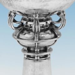 Kunsthandwerklicher Goblet aus Sterlingsilber von Omar Ramsden