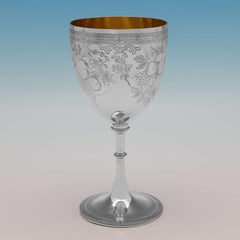 Antico calice vittoriano in argento sterling - Pezzo di presentazione - Londra 1863