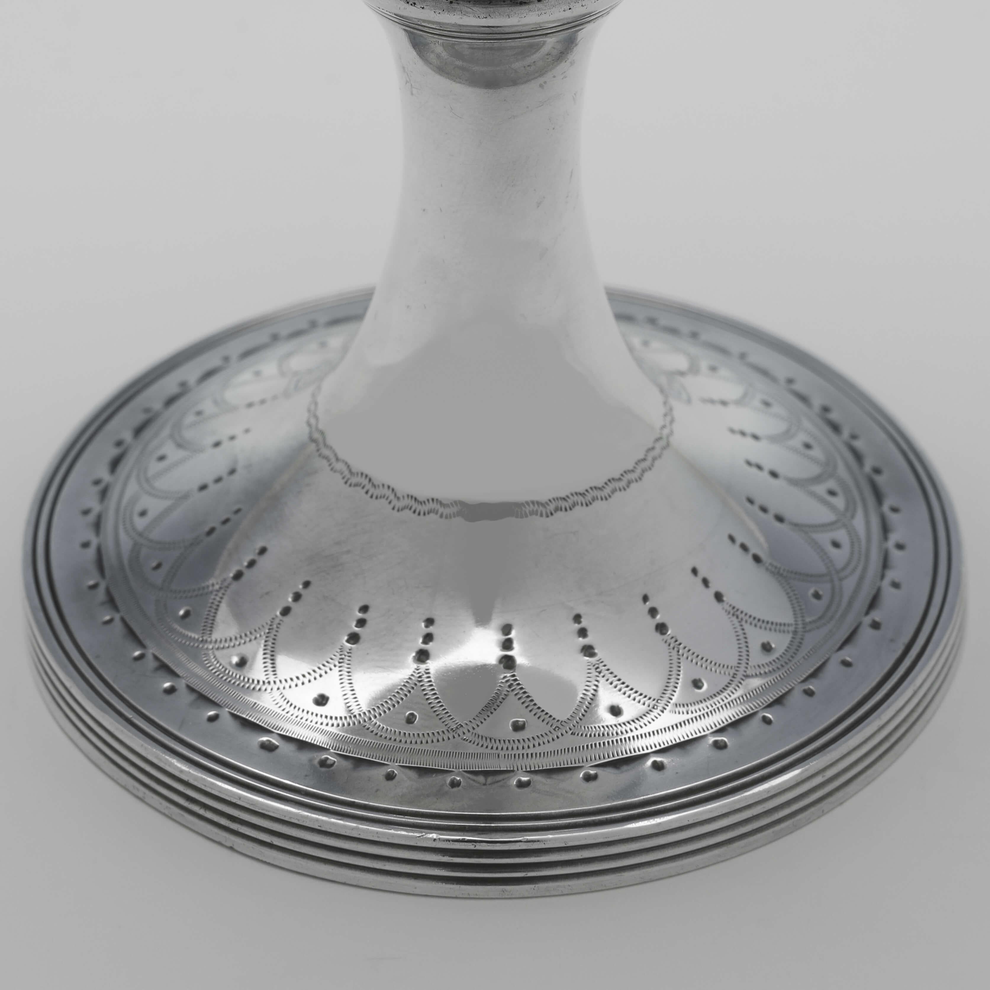 English Regency Period Antique Sterling Silver Goblet - London 1811 - P. & W. Bateman For Sale