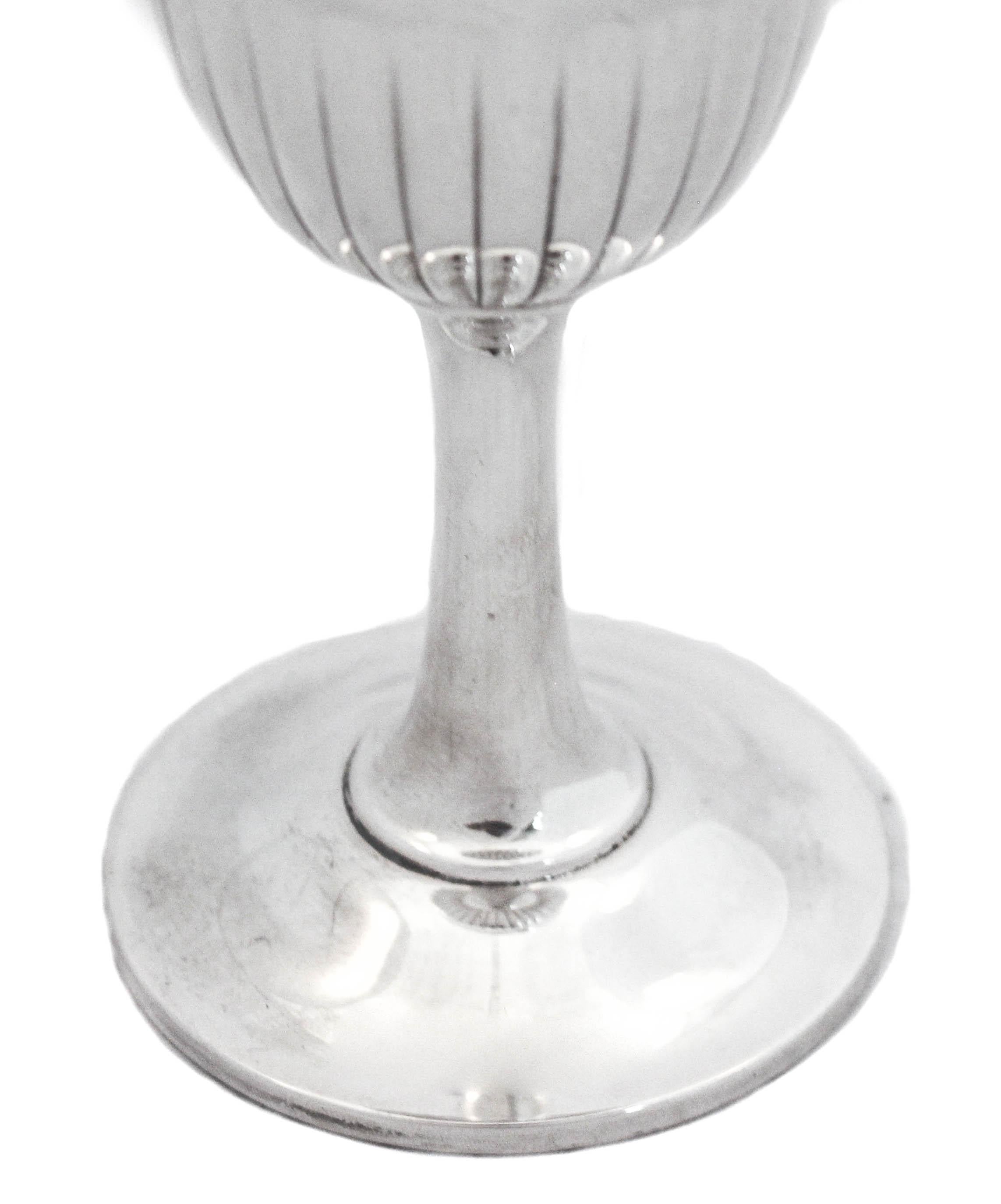 Sterling Silver Goblet In Excellent Condition For Sale In Brooklyn, NY