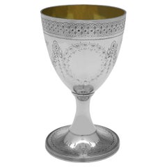 Regency Period Antique Sterling Silver Goblet - London 1811 - P. & W. Bateman