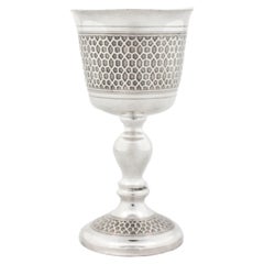 Antique Sterling Silver Goblet / Kiddush Cup
