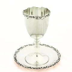 Sterling Silver Goblet & Tray