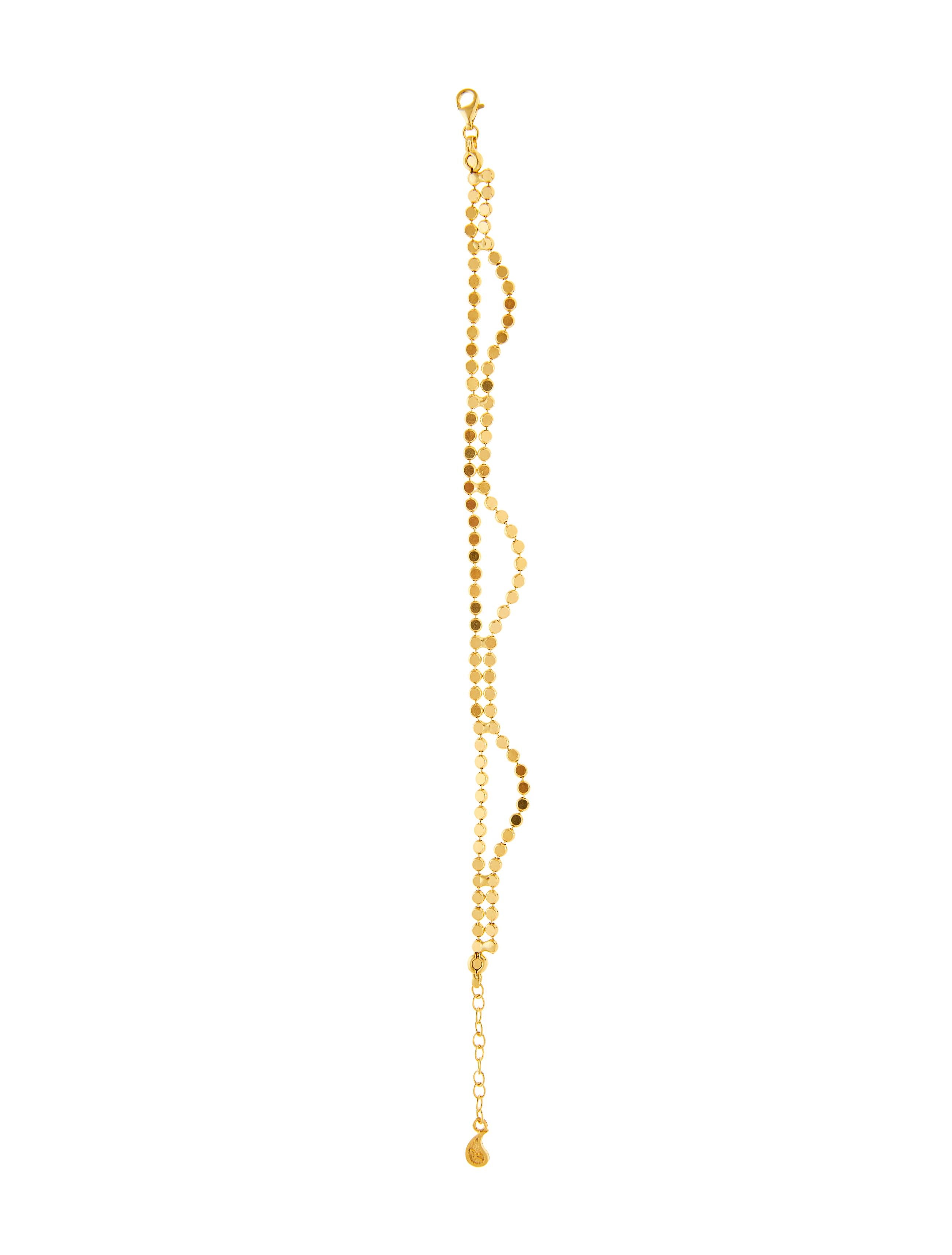 Mineral Necklace 

Chain Bracelet  that consists of wave shaped curves. This chain has the nature to reflect light and bring glow to the wearer. It makes a great everyday piece but also can be worn in a formal environment. 
 
Hand-crafted by local