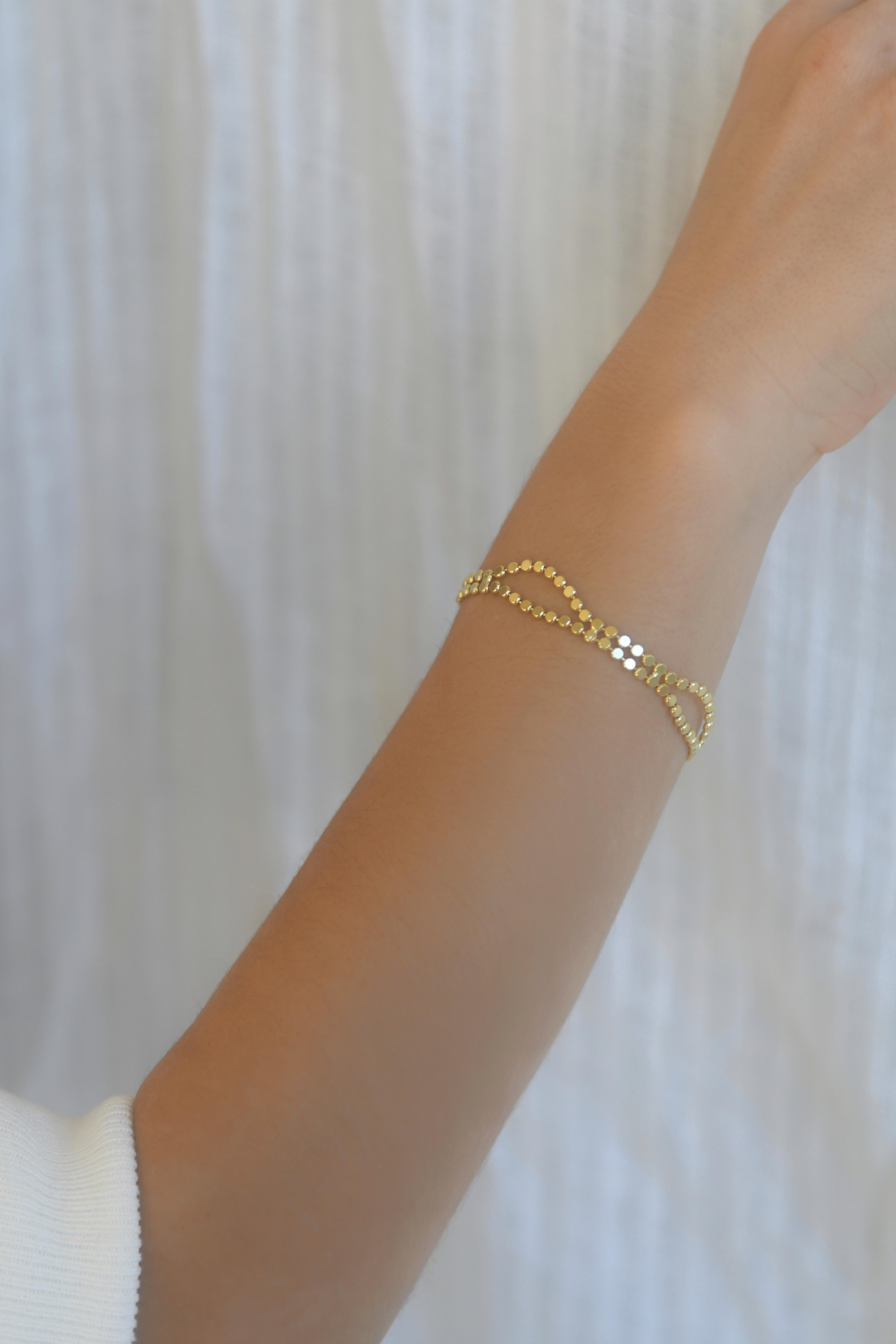 minimal gold bracelet