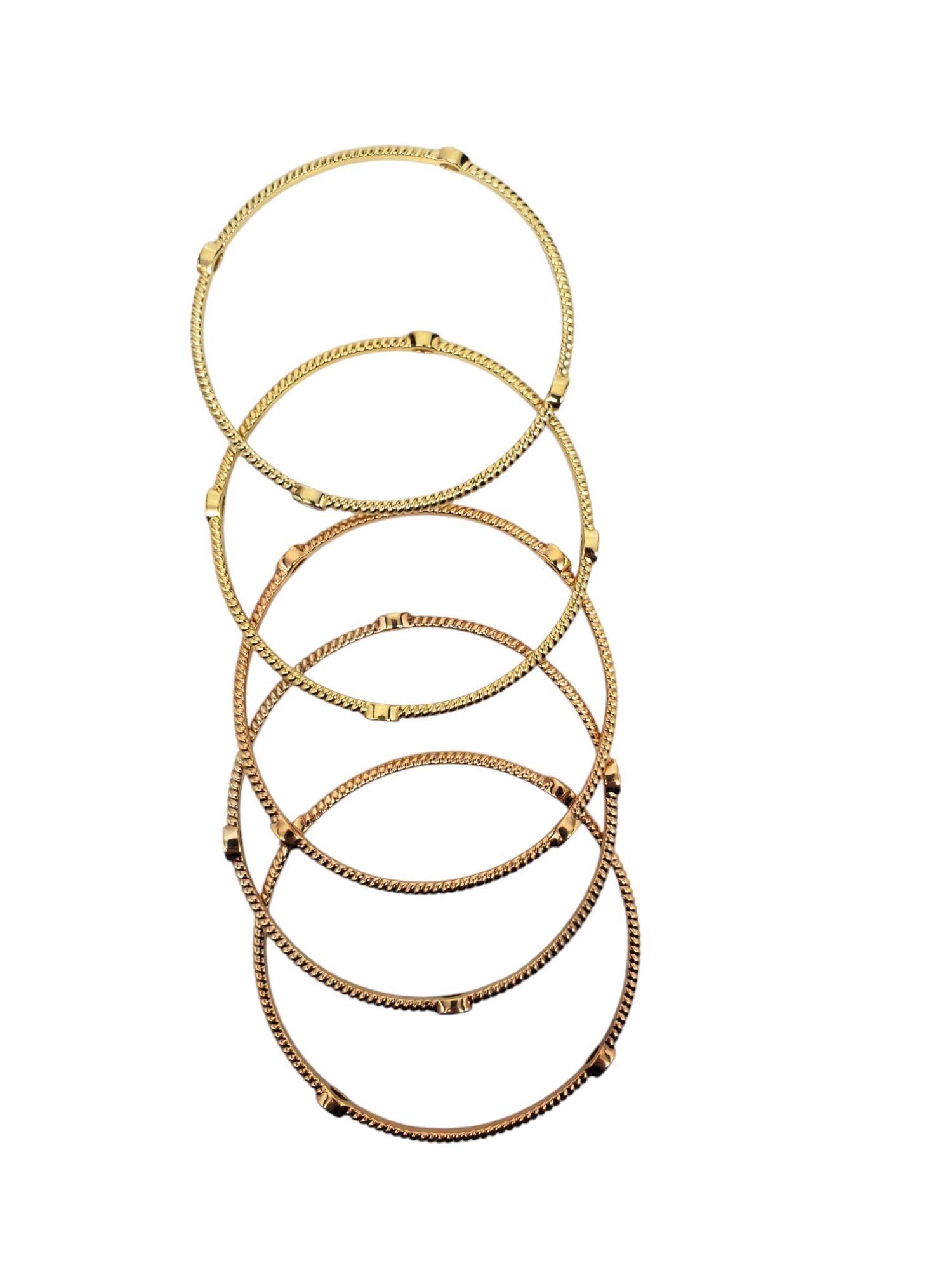 Donna Braccialetti in argento 925 con zirconi cubici, set di 5 braccialetti #21290 in vendita