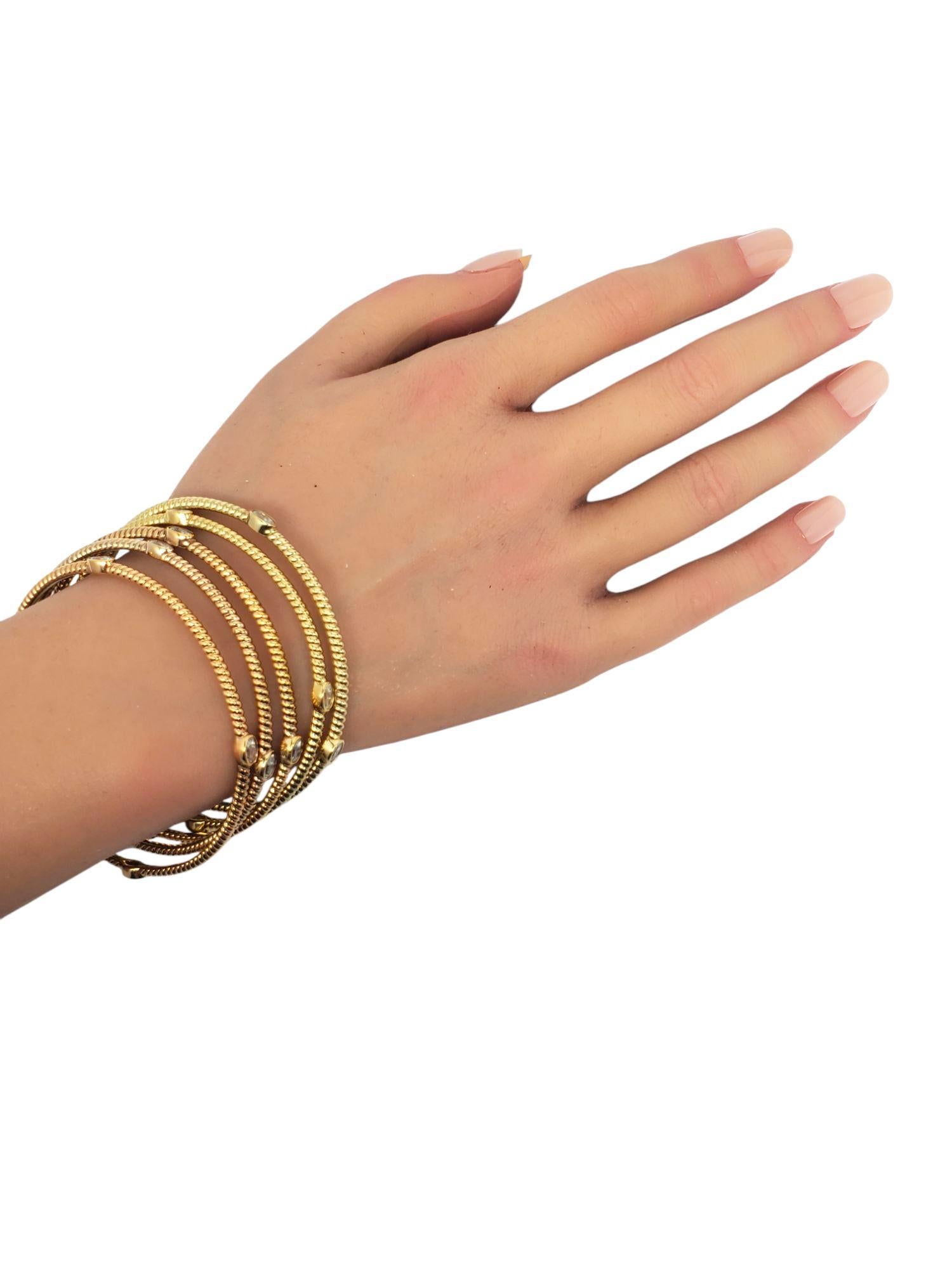 Braccialetti in argento 925 con zirconi cubici, set di 5 braccialetti #21290 in vendita 4
