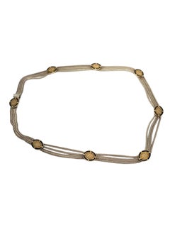 Sterling Silver & Gold Vermeil Multi Strand Foxtail Station Necklace #20654