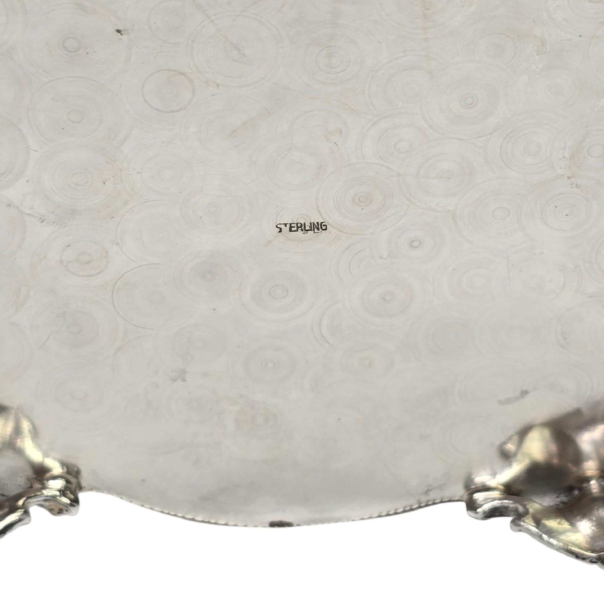 Porte-esrog/boîte à érog intérieur lavée en argent sterling avec gravure n° 21689 en vente 5