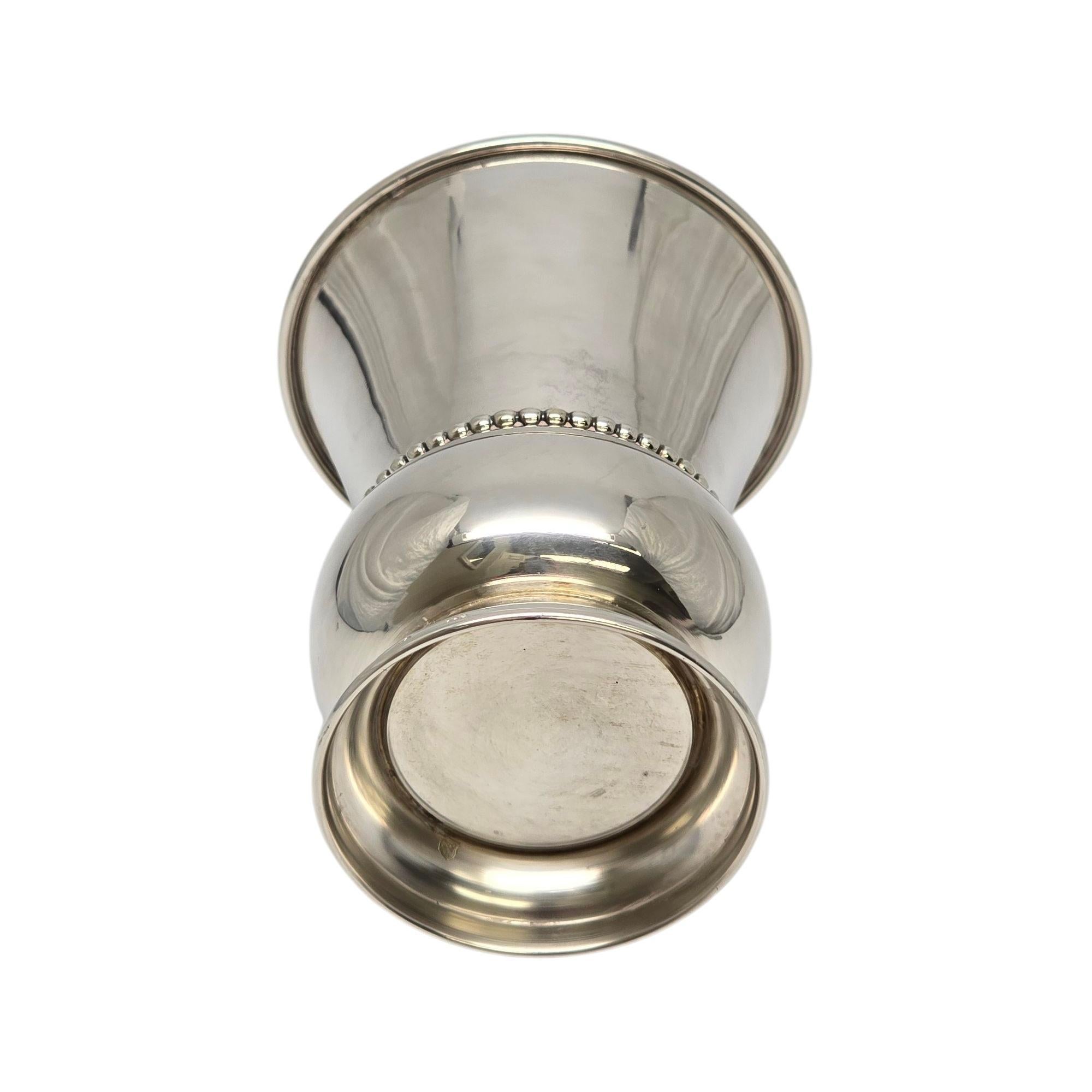 Tazza Kiddush interna in argento sterling e oro #21682 in vendita 2
