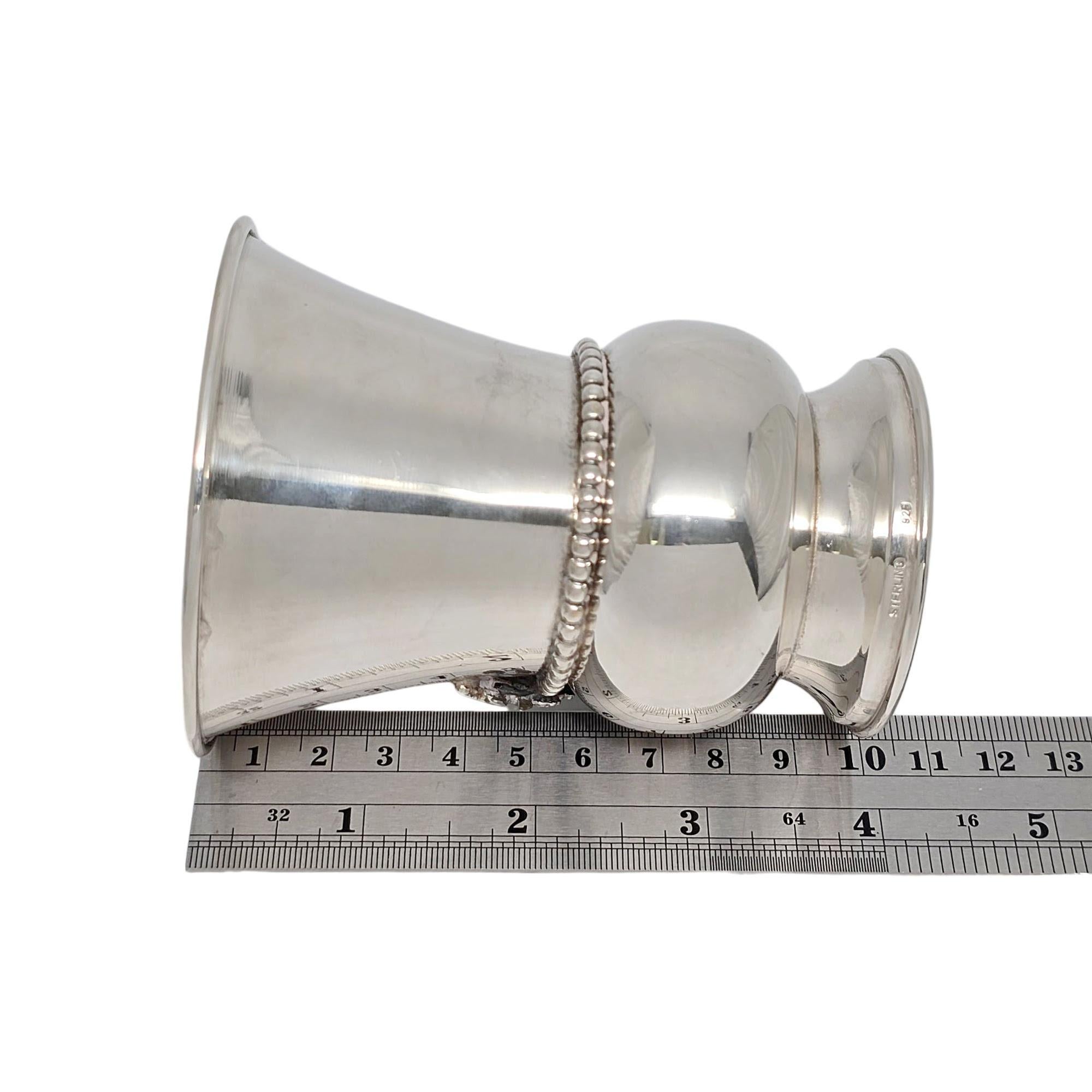 Tazza Kiddush interna in argento sterling e oro #21682 in vendita 5