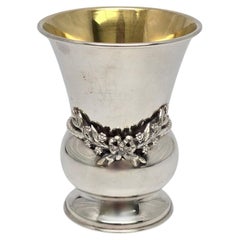 Sterling Silver Gold Wash Interior Kiddush Cup #21682