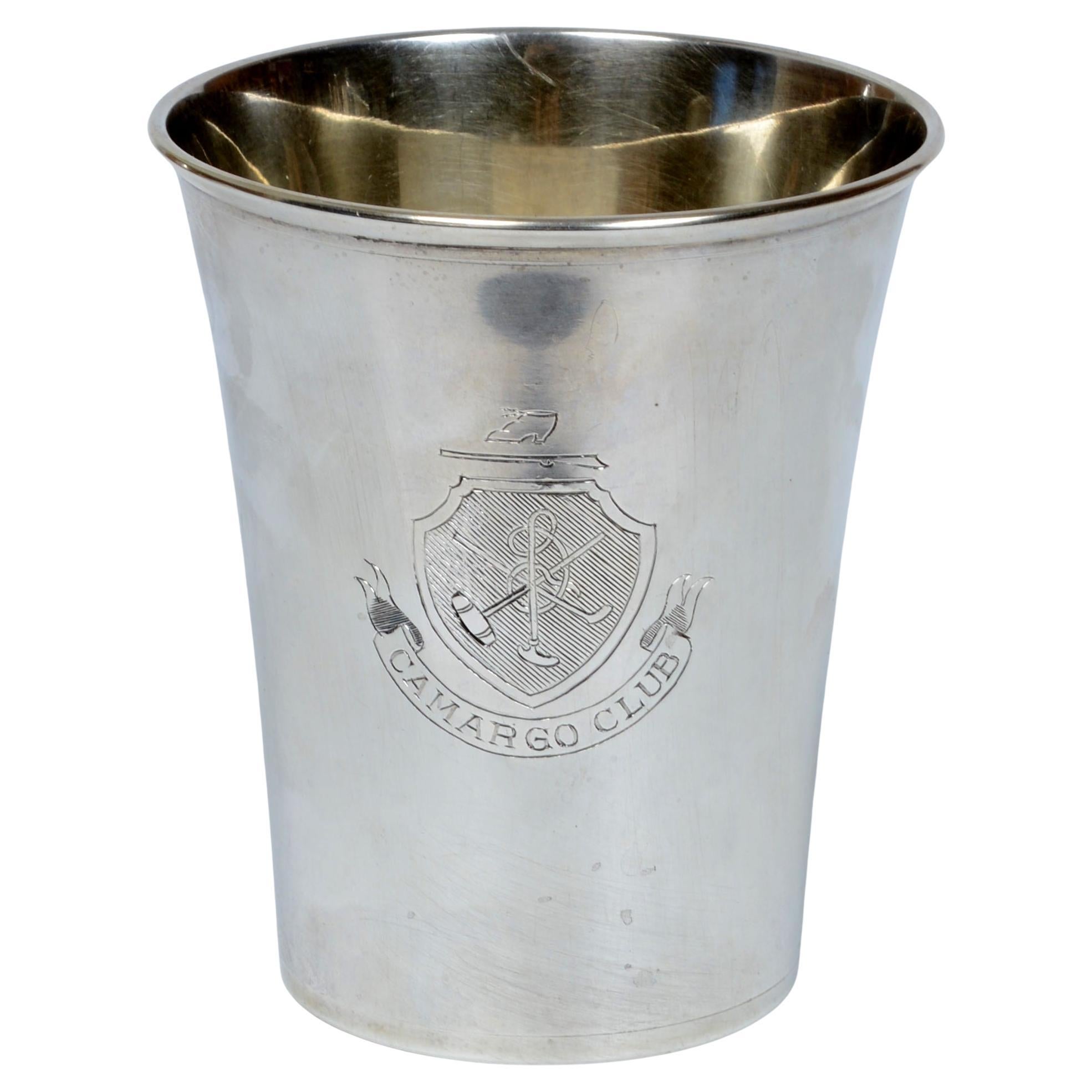 Trophée de golf en argent sterling Coupe du Camargo Club Cincinnati, Ohio c1950 en vente