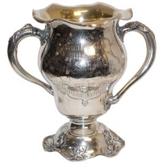 Antique Sterling Silver Golf Trophy Loving Cup, Pittsburgh, Hotel Country Club