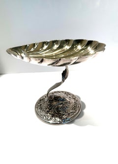 Sterling Silver Gorham Shell Dolphin Dish