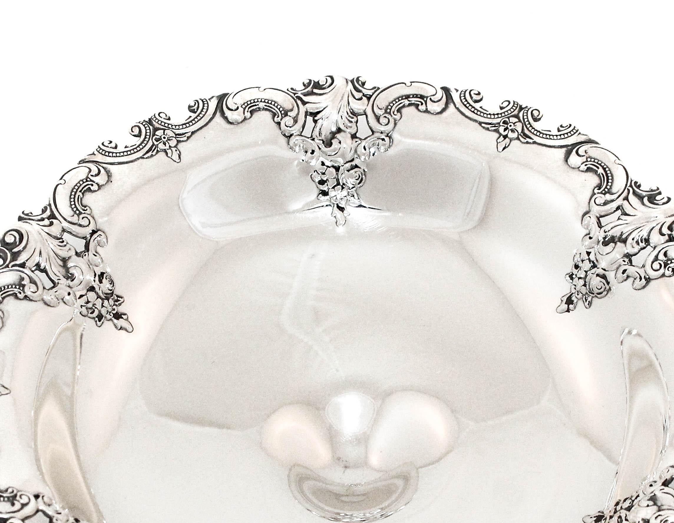 Compota Grande Barroca de Plata de Ley Plata esterlina en venta