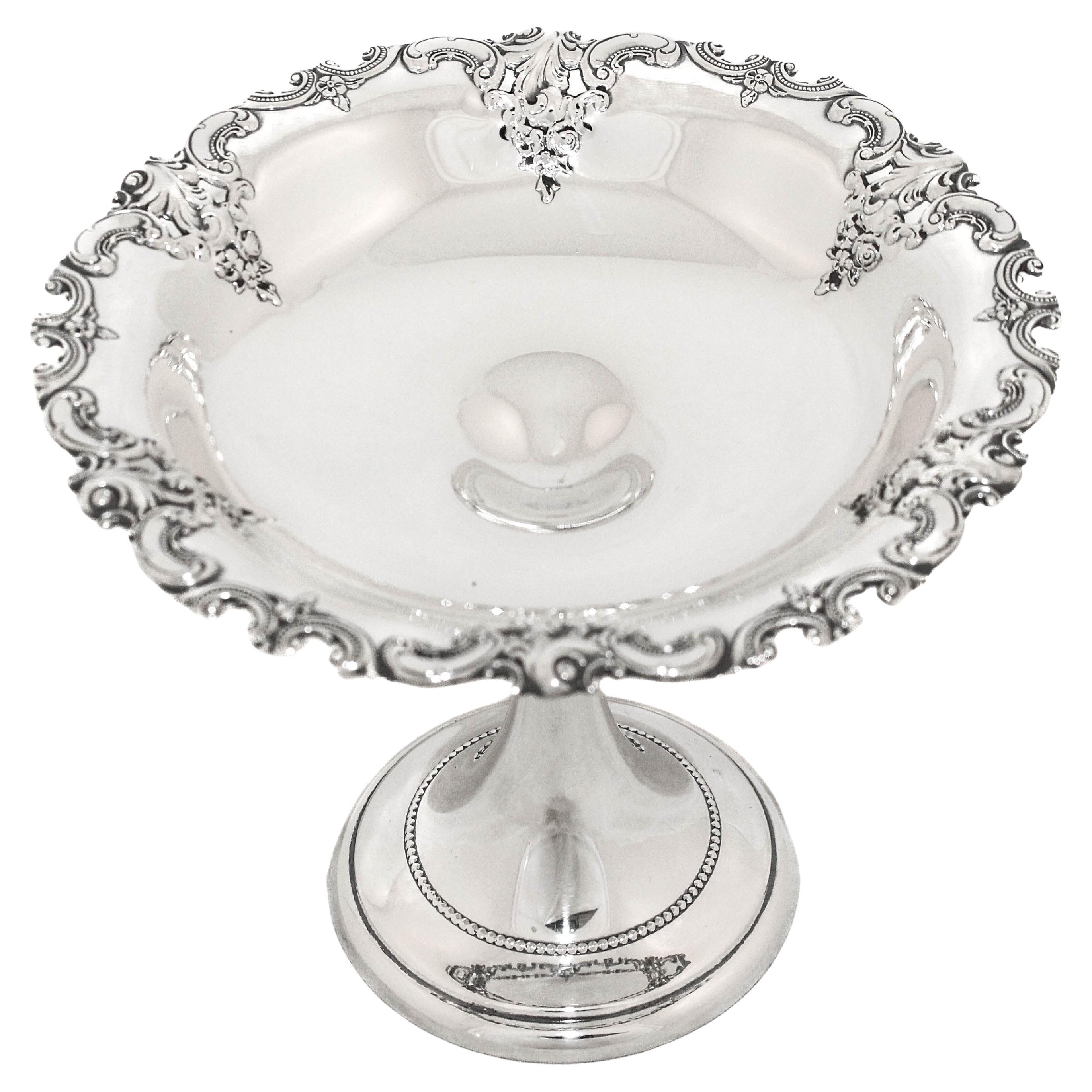 Sterling Silber Grande Barock Kompottschale