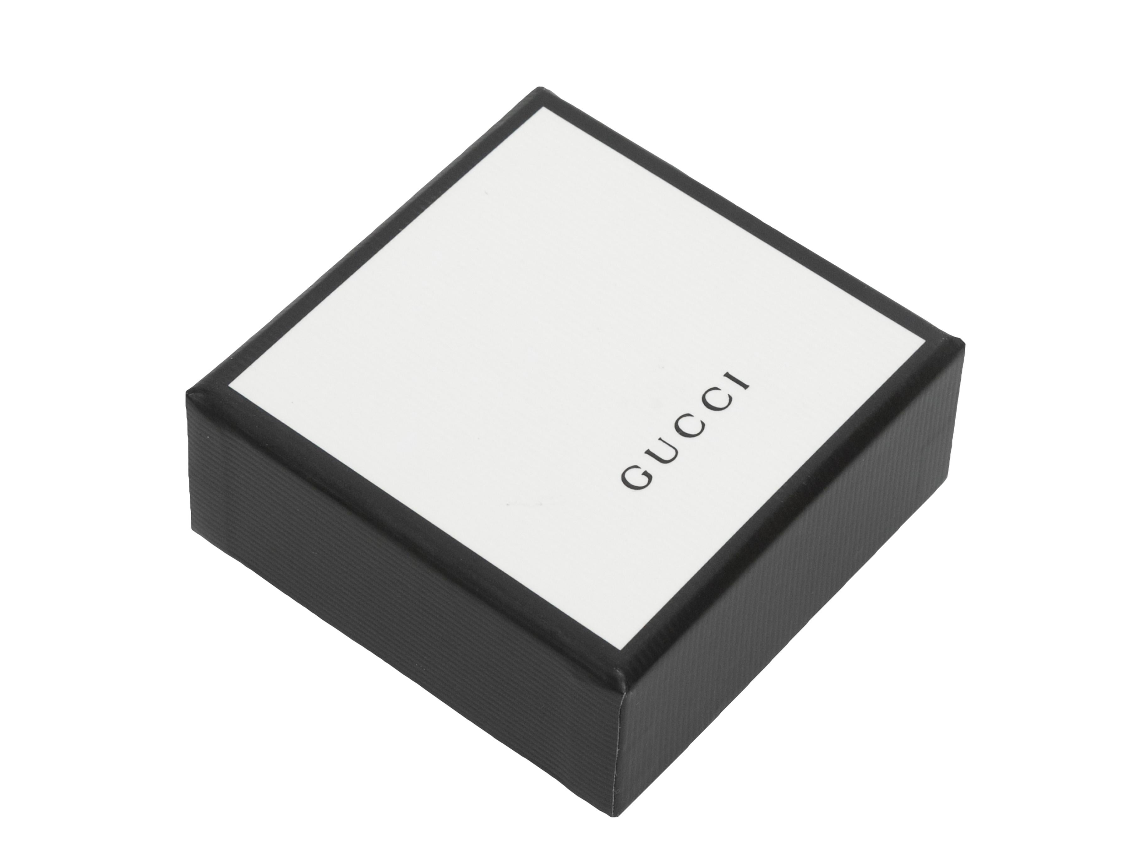 Sterling Silver Gucci Interlocking GG Pierced Stud Earrings 2