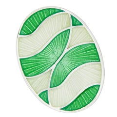 Manschettenknöpfe aus Sterlingsilber mit Guilloche-Emaille