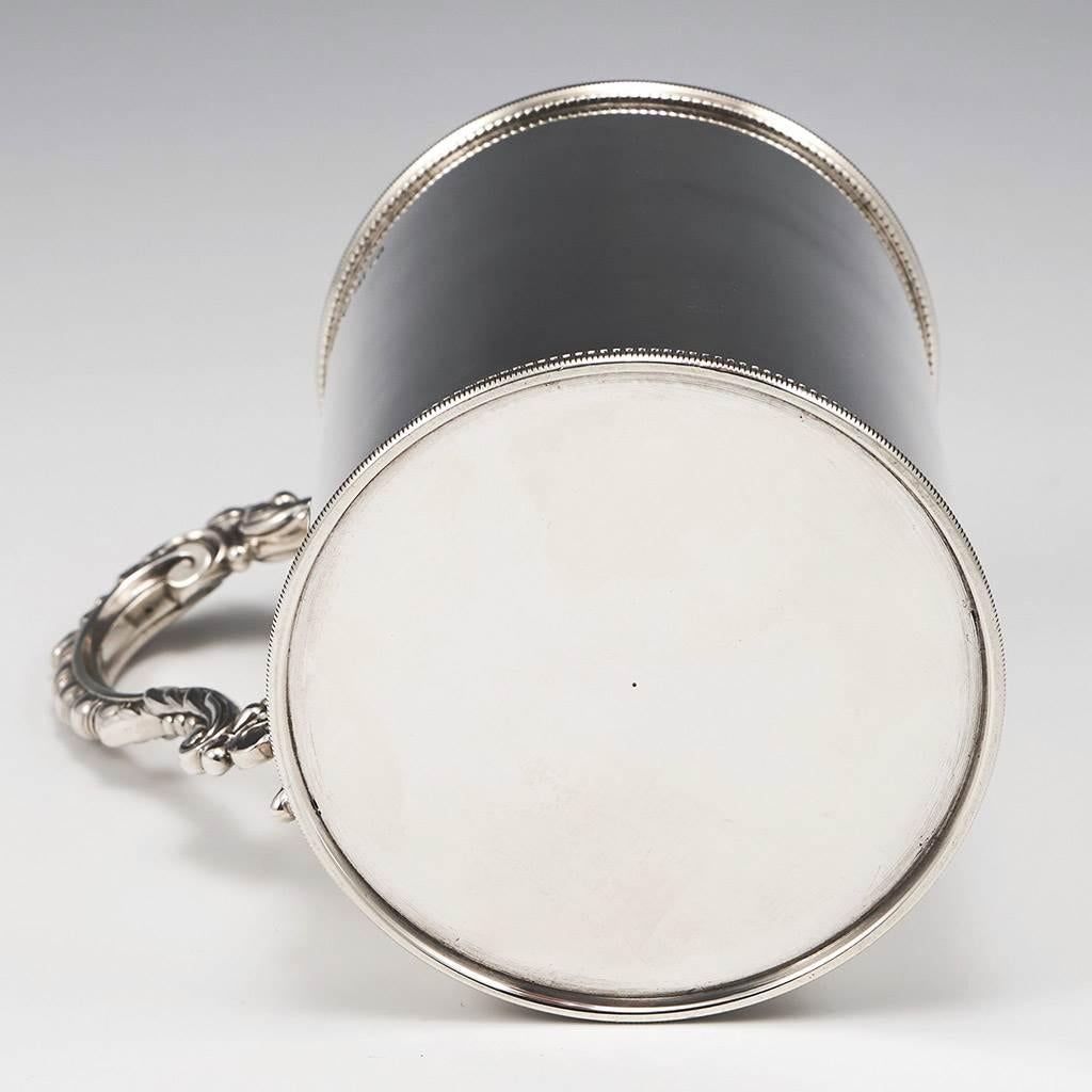 Pichet à demi-pinte en argent sterling Londres 1875 1