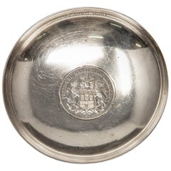 Vintage Sterling Silver Hamburg Coin Dish