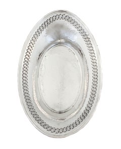 Cestino per il pane in argento martellato