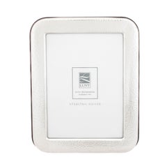 Sterling Silver Hammered Frame