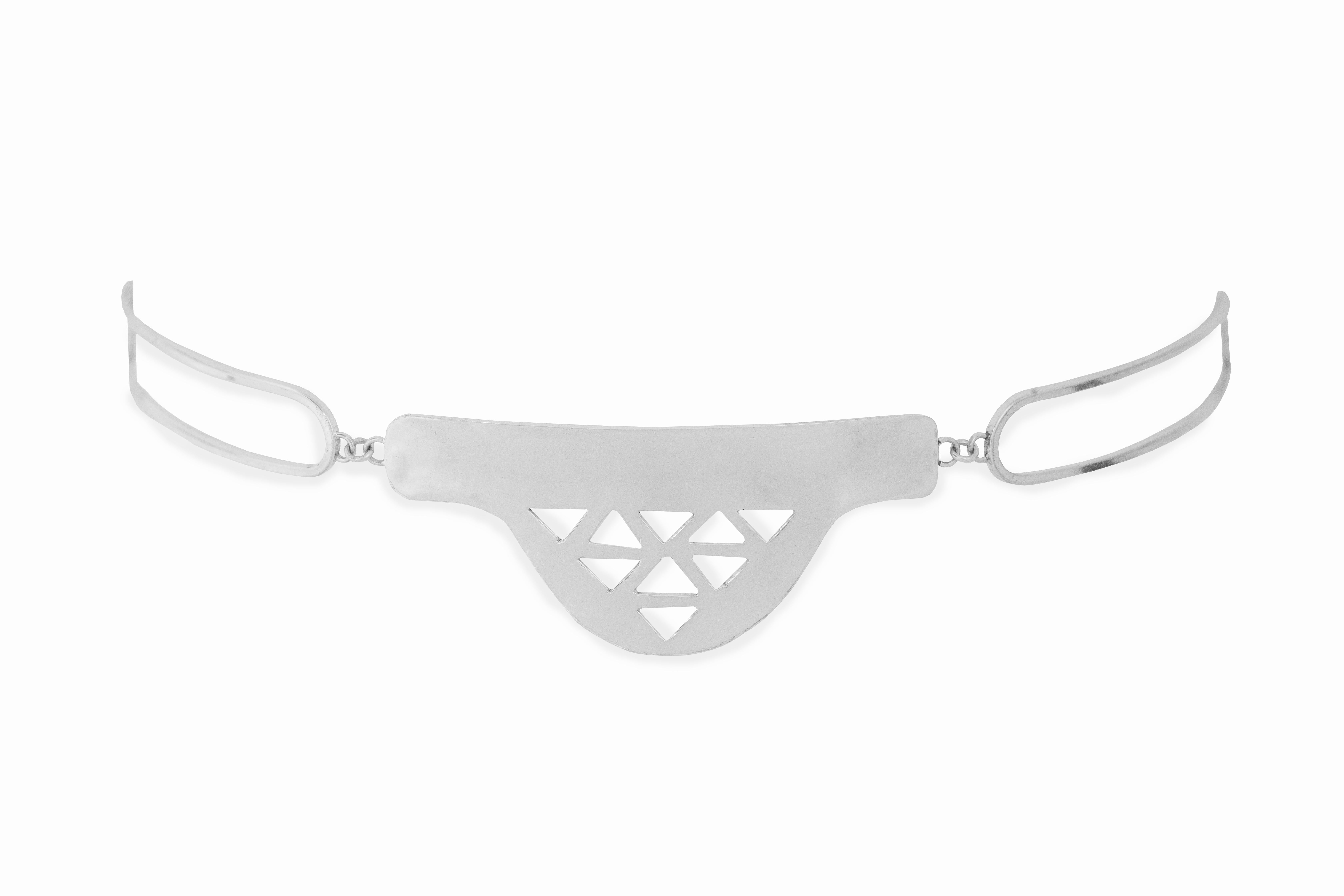 Sterling Silver, Hand Fabricated Mashrabiya Choker Necklace by Hamaila For  Sale at 1stDibs
