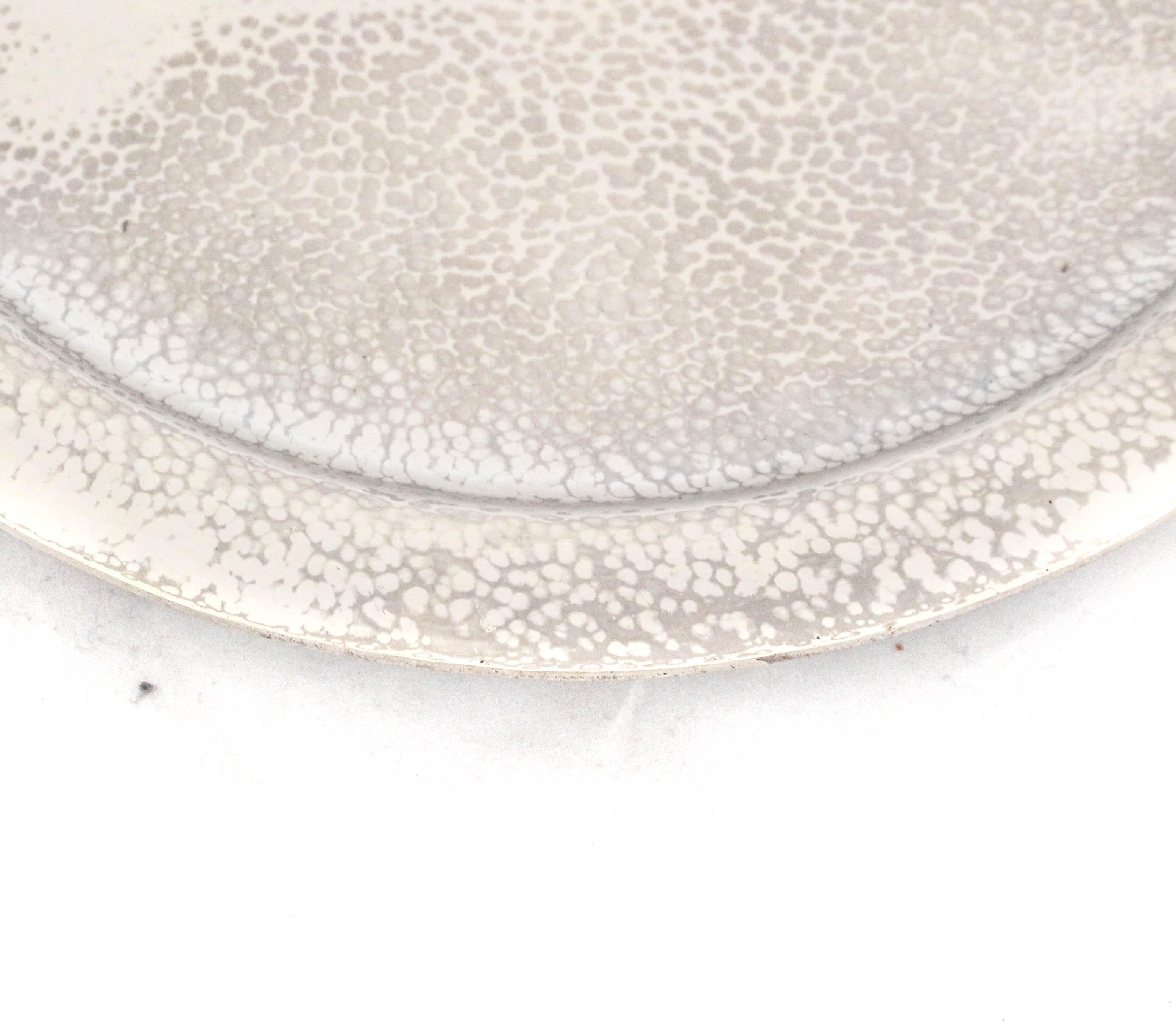 Vassoio in argento 925 martellato a mano in vendita 1